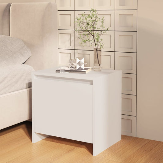 Mesa de cabeceira 45x34x44,5 cm aglomerado branco
