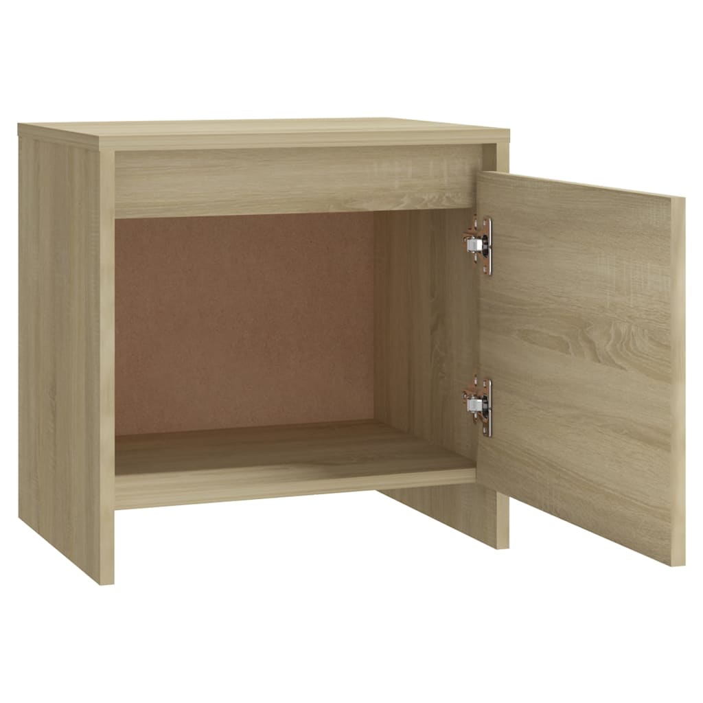 Mesa cabeceira 45x34x44,5cm derivados madeira carvalho sonoma