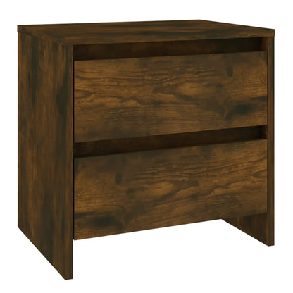 Mesa de cabeceira 2 pcs derivados de madeira carvalho fumado