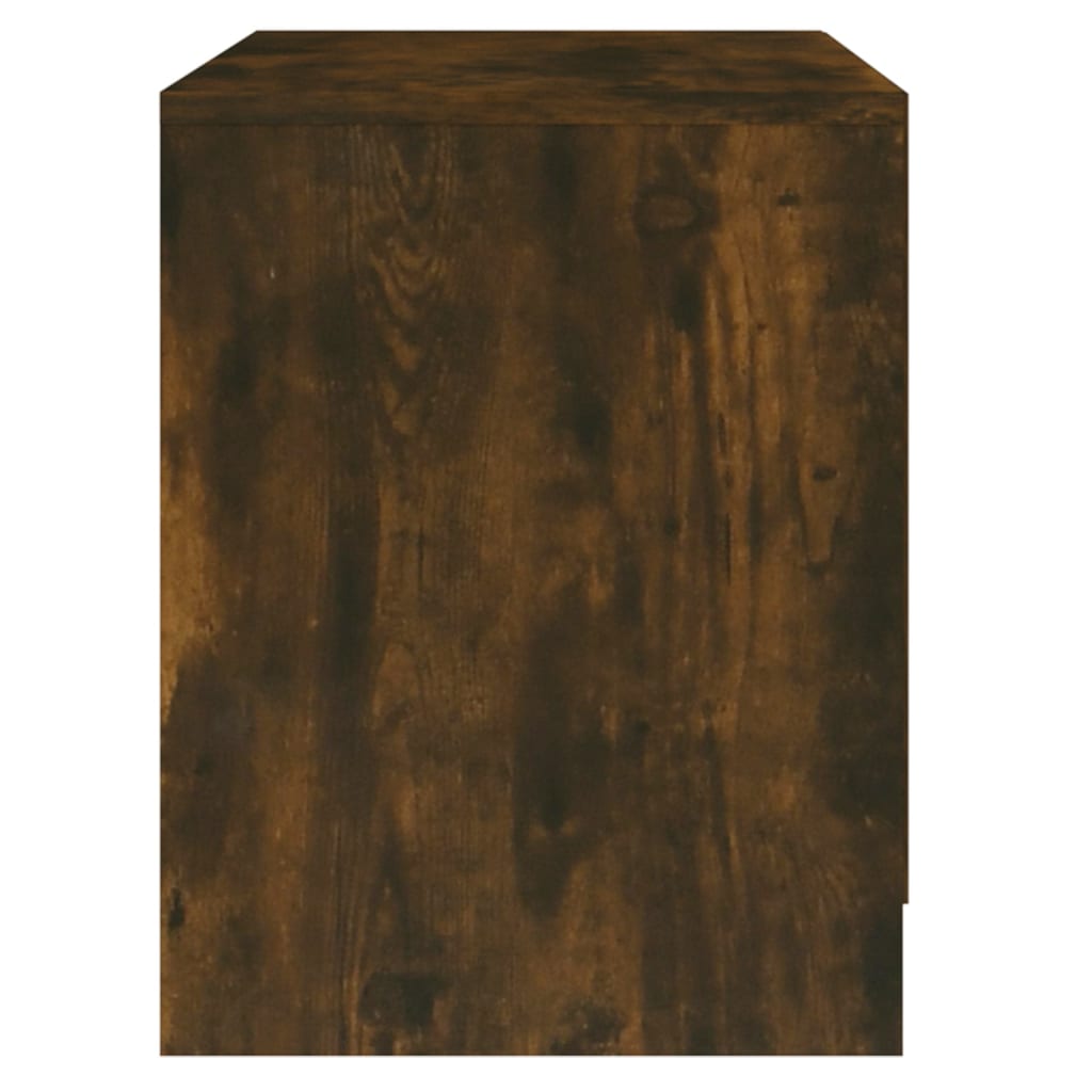 Mesa de cabeceira 2 pcs derivados de madeira carvalho fumado