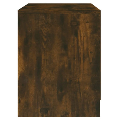 Mesa de cabeceira 2 pcs derivados de madeira carvalho fumado