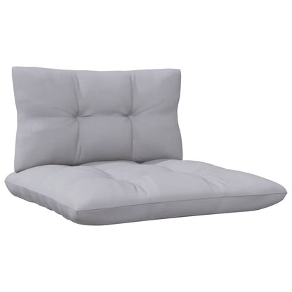 8 pcs conjunto lounge de jardim + almofadões cinza pinho