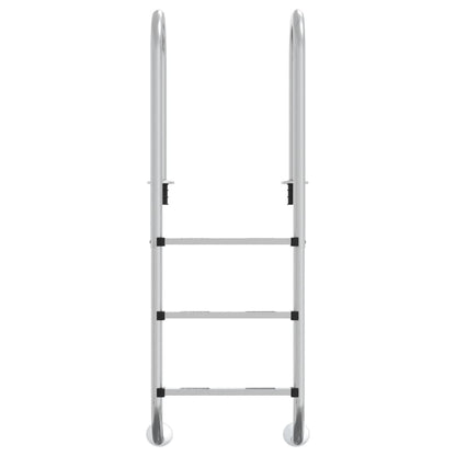 Escada de piscina 54x38x158 cm aço inoxidável 304