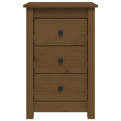 Bedside tables 2pcs 40x35x61.5 cm solid pine honey brown