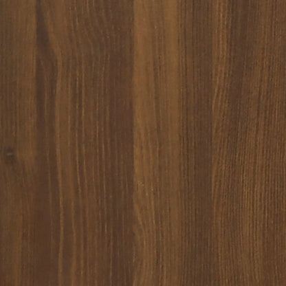 Bedside tables with drawer 2 pcs brown oak