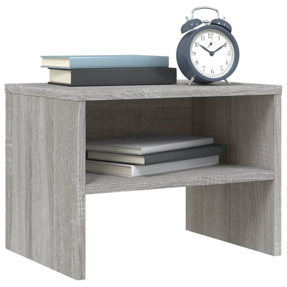 Bedside table 2 pcs 40x30x30 cm wood derivatives gray sonoma