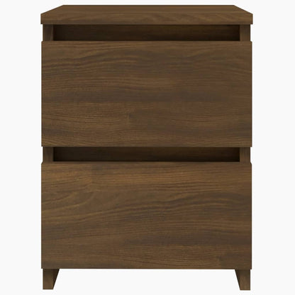 Bedside table 2pcs 30x30x40cm derived from brown oak wood