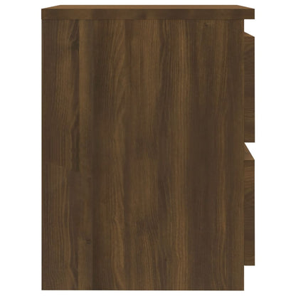 Bedside table 2pcs 30x30x40cm derived from brown oak wood