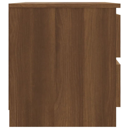 Bedside table 50x39x43.5cm brown oak wood derivatives