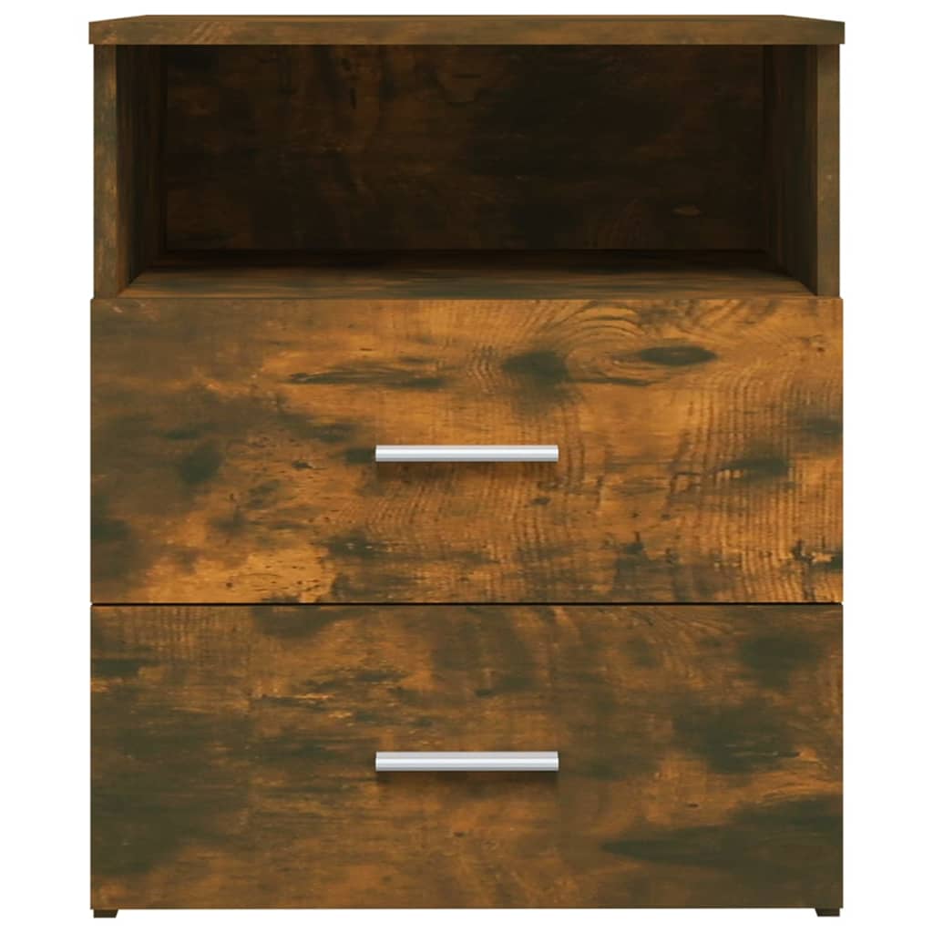 Mesa de cabeceira 50x32x60 cm cor carvalho fumado