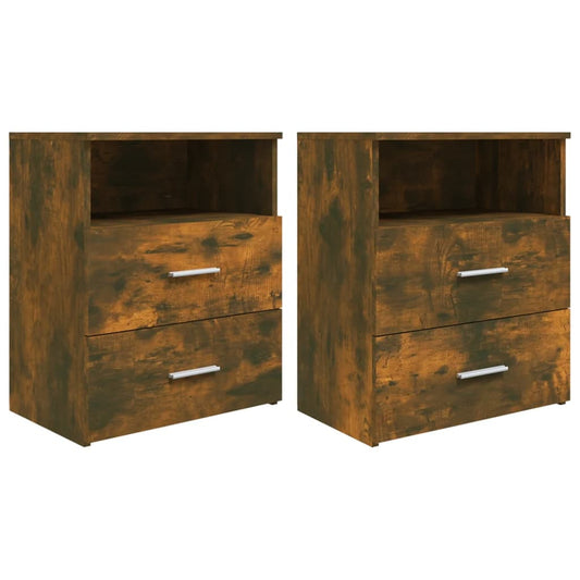 Bedside tables 2 pcs 50x32x60 cm smoked oak color