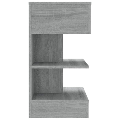 Bedside table 2pcs 40x35x65cm wood derivative grey sonoma