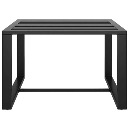 10 pcs conjunto lounge jardim com almofadões alumínio antracite