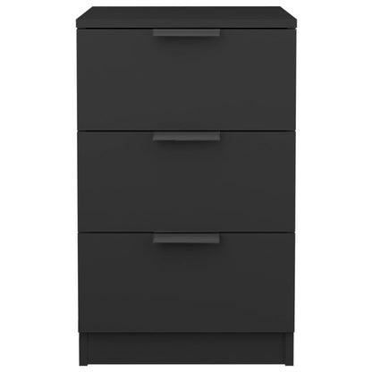 Bedside table 40x36x65 cm black