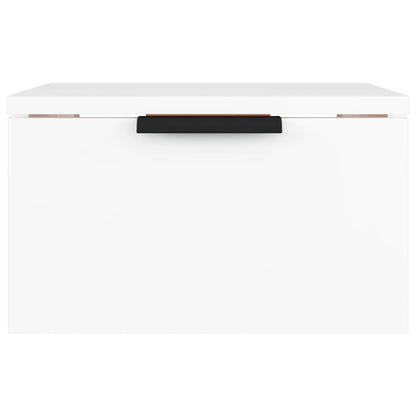 Bedside table wall mount 34x30x20 cm white