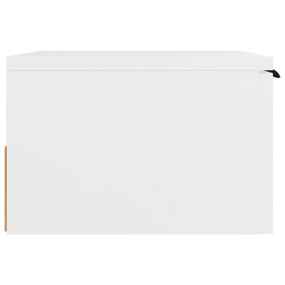 Bedside table wall mount 34x30x20 cm white