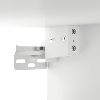 Bedside table wall mount 34x30x20 cm white