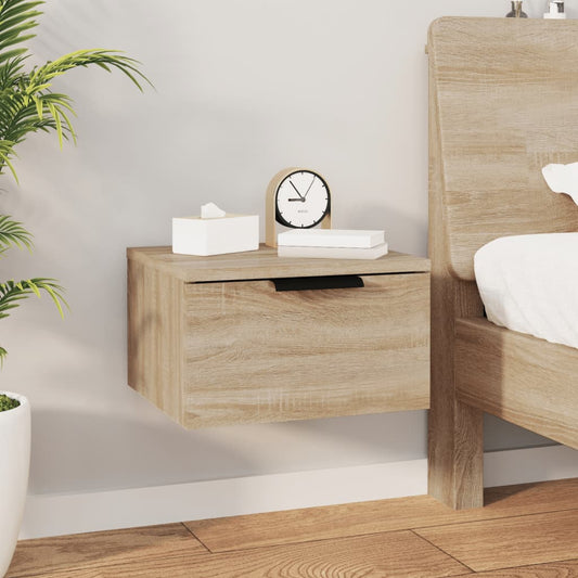 Bedside table wall mount 34x30x20 cm color sonoma