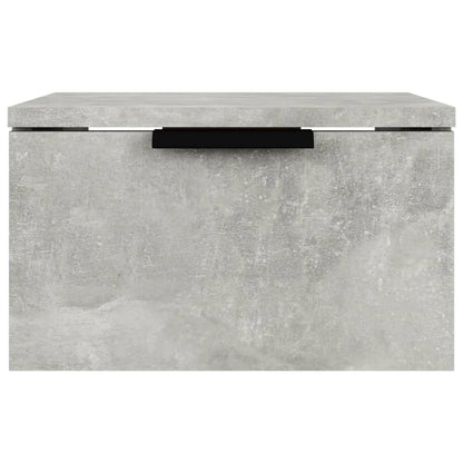 Wall mounted bedside table 34x30x20 cm cement grey