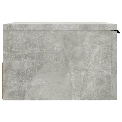 Wall mounted bedside table 34x30x20 cm cement grey