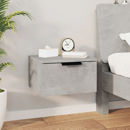 Bedside tables wall 2 pcs 34x30x20 cm cement grey