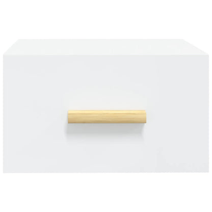 Bedside table wall mount 35x35x20 cm white
