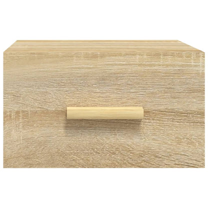 Bedside tables wall 2 pcs 35x35x20 cm color Sonoma oak
