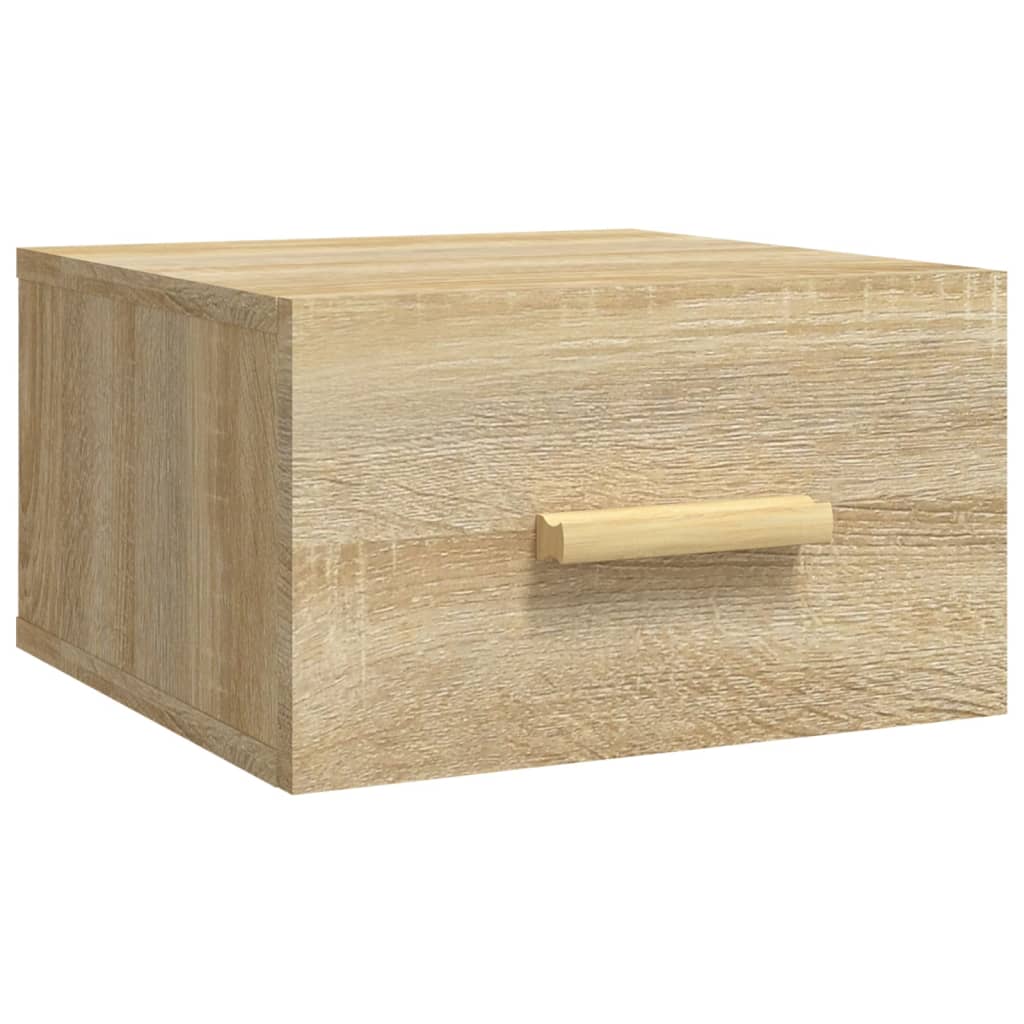 Bedside tables wall 2 pcs 35x35x20 cm color Sonoma oak