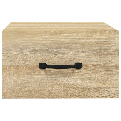 Mesas de cabeceira parede 2 pcs 35x35x20 cm cor carvalho sonoma