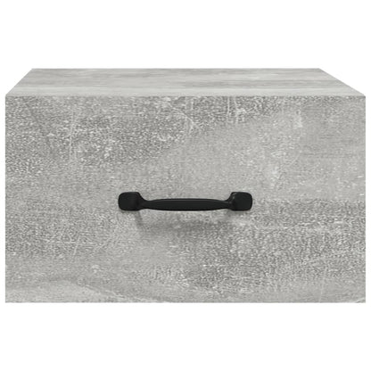 Bedside tables wall 2 pcs 35x35x20 cm cement grey