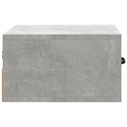 Bedside tables wall 2 pcs 35x35x20 cm cement grey