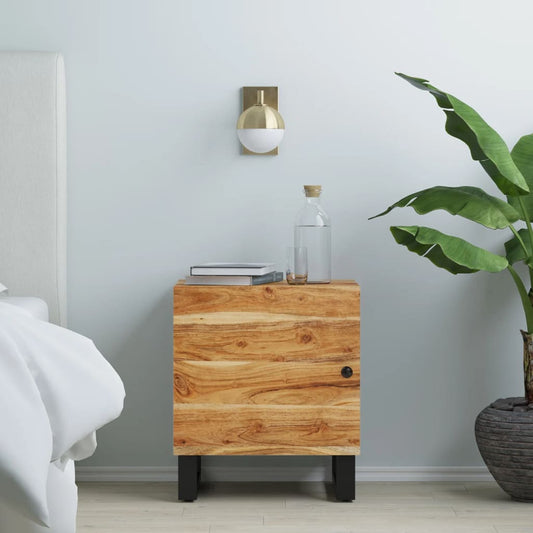 Bedside table 40x33x46 cm solid acacia wood