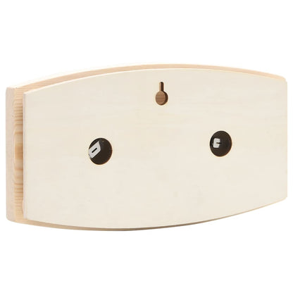 2 in 1 sauna hygrothermograph/timer set. solid pine sand