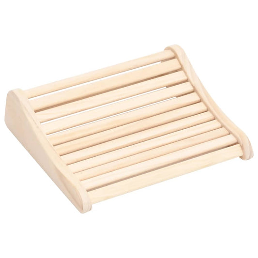 Solid pine wood sauna headrest
