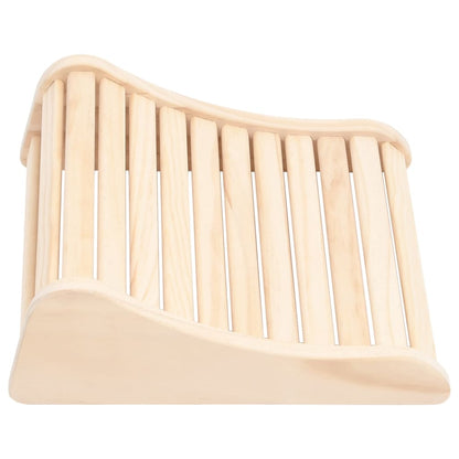 Solid pine wood sauna headrest