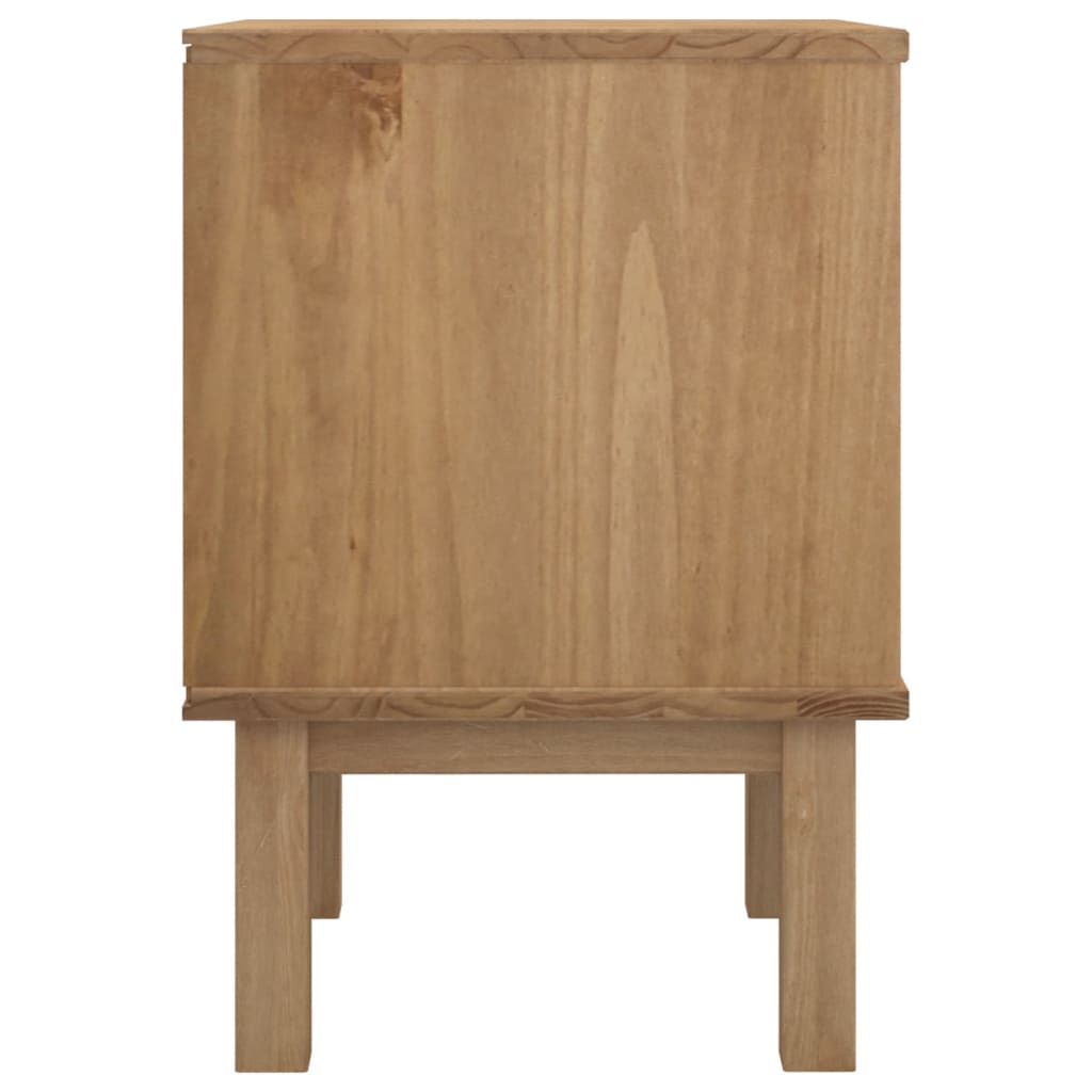 OTTA bedside table 45x39x57 cm solid pine brown/white