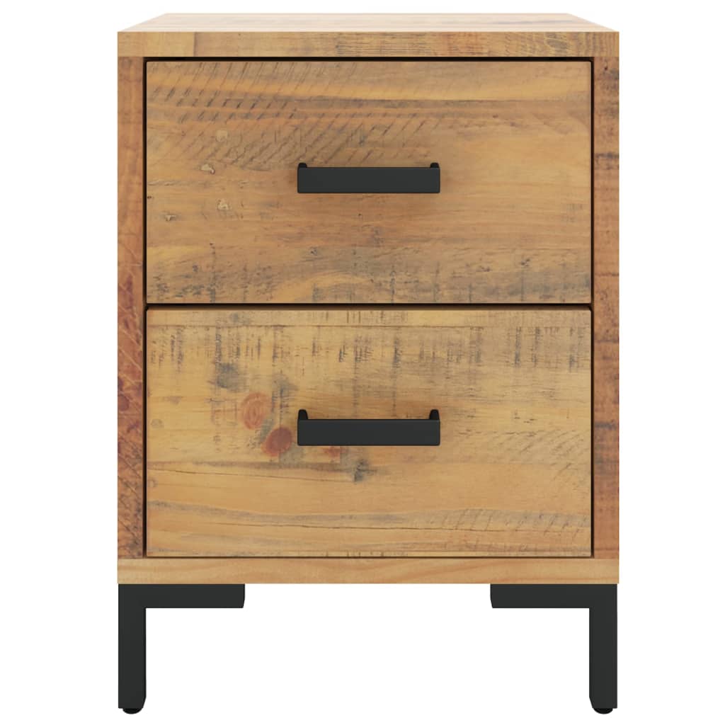 Bedside table 36x30x45 cm solid pine brown