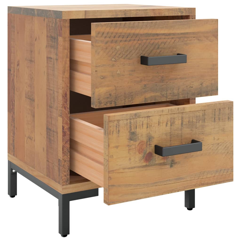 Bedside table 36x30x45 cm solid pine brown