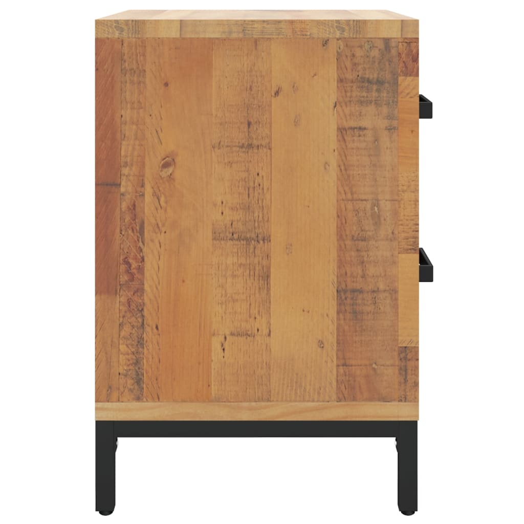 Bedside table 36x30x45 cm solid pine brown