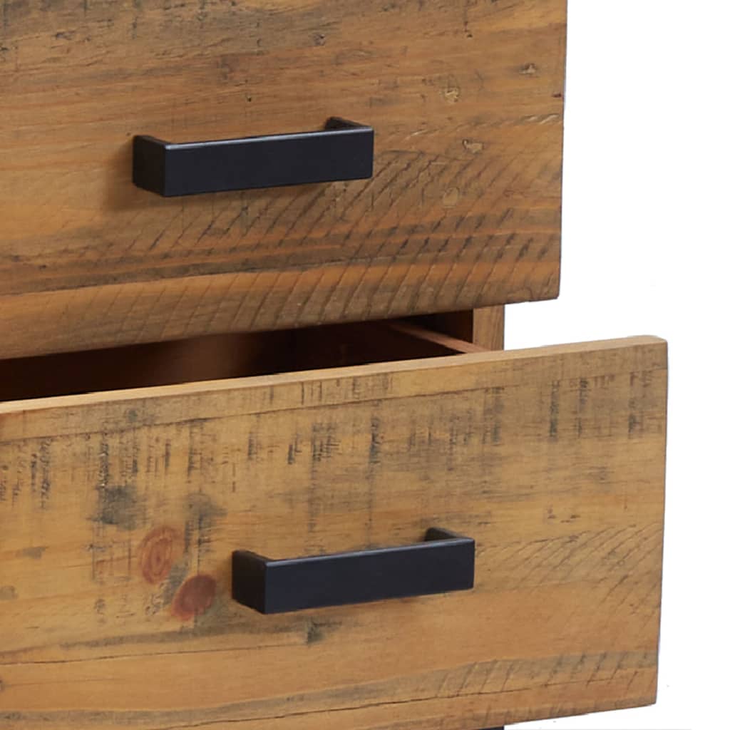 Bedside table 36x30x45 cm solid pine brown