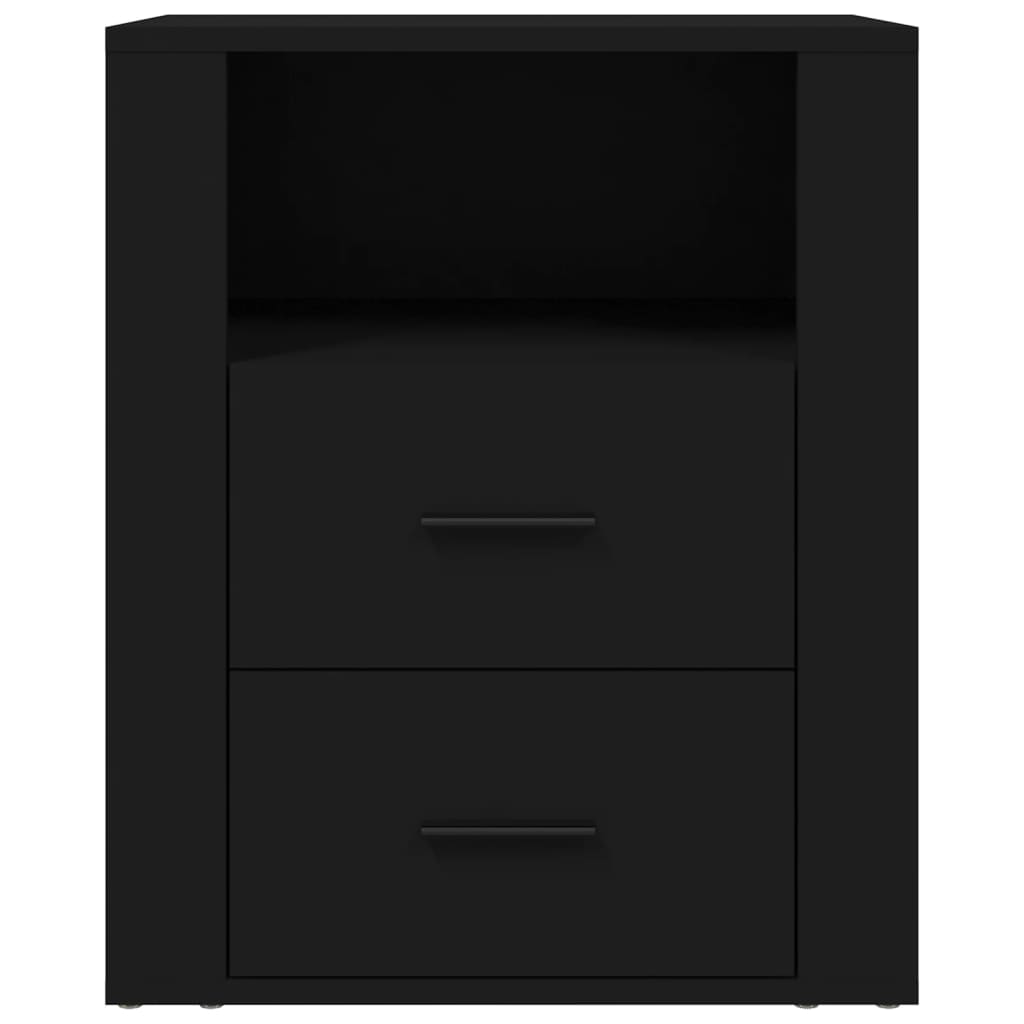 Mesa de cabeceira 50x36x60 cm derivados de madeira preto