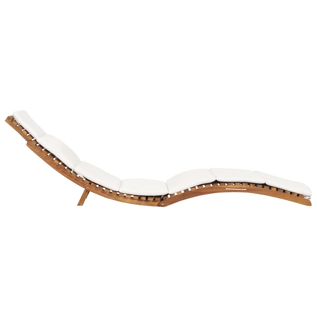 Sun loungers with cushions 2 pcs solid teak wood
