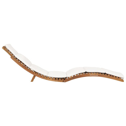 Sun loungers with cushions 2 pcs solid teak wood