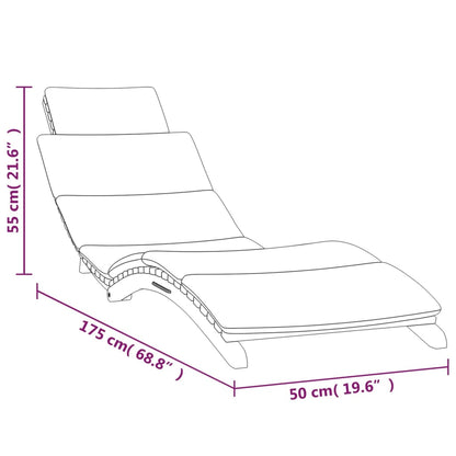 Sun loungers with cushions 2 pcs solid teak wood