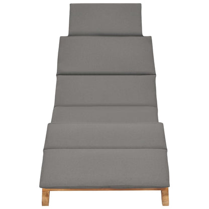 Sun loungers with cushions 2 pcs solid teak wood
