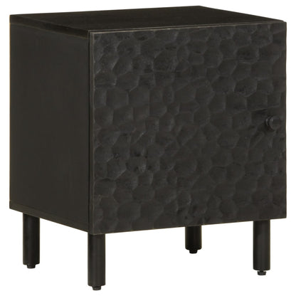 Bedside tables 2 pcs 40x33x46 cm solid mango wood black