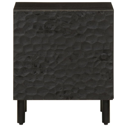 Bedside tables 2 pcs 40x33x46 cm solid mango wood black