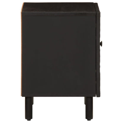Bedside tables 2 pcs 40x33x46 cm solid mango wood black