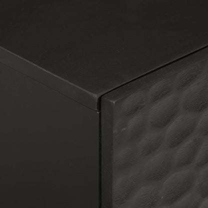 Bedside table 40x33x46 cm solid mango wood black