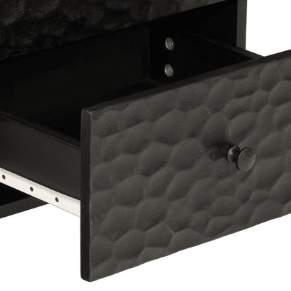 Bedside table 40x33x46 cm solid mango wood black
